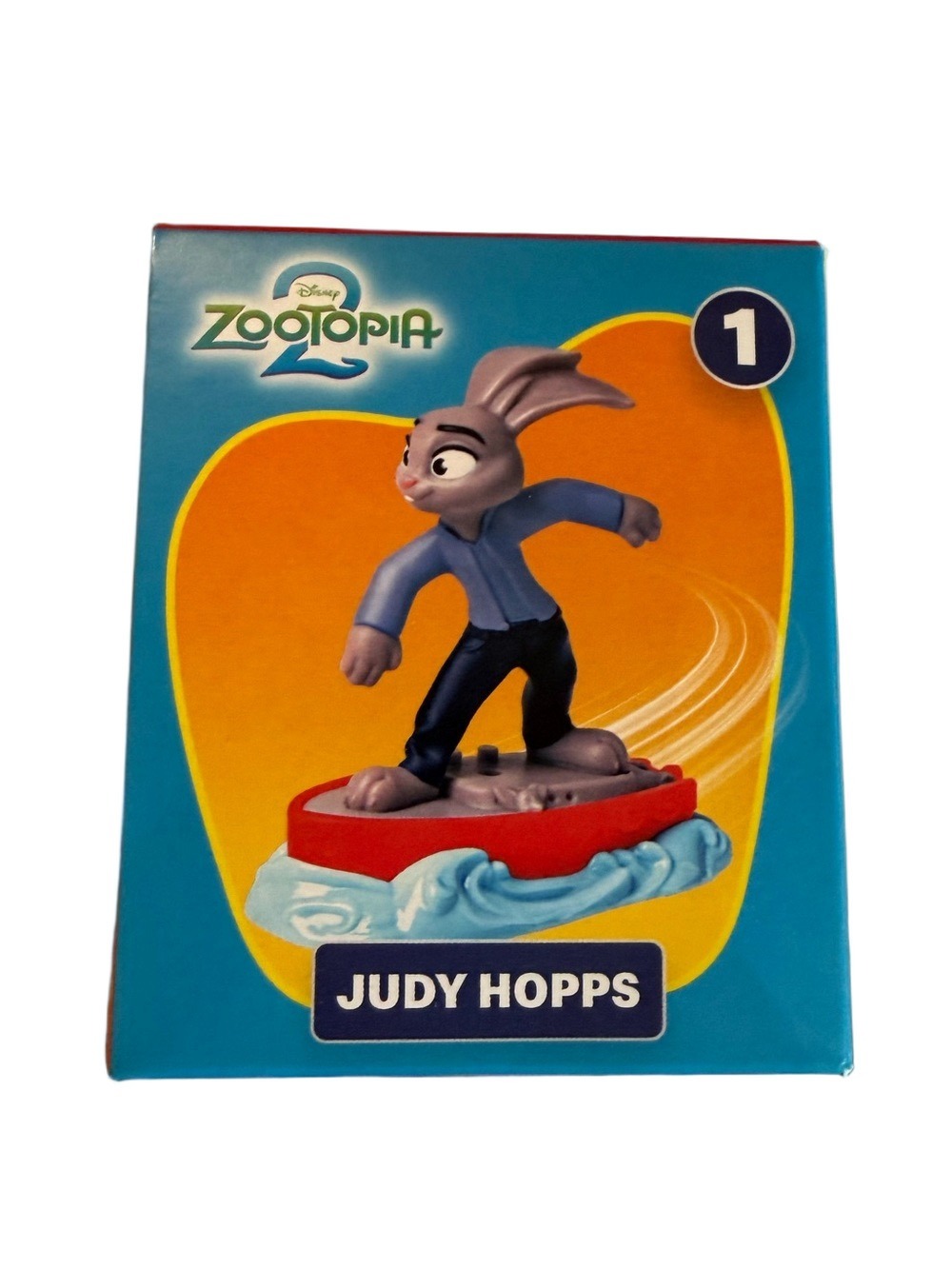 McDonald's Zootopia Judy Hopps Figure - Blue & Gray with Red Base